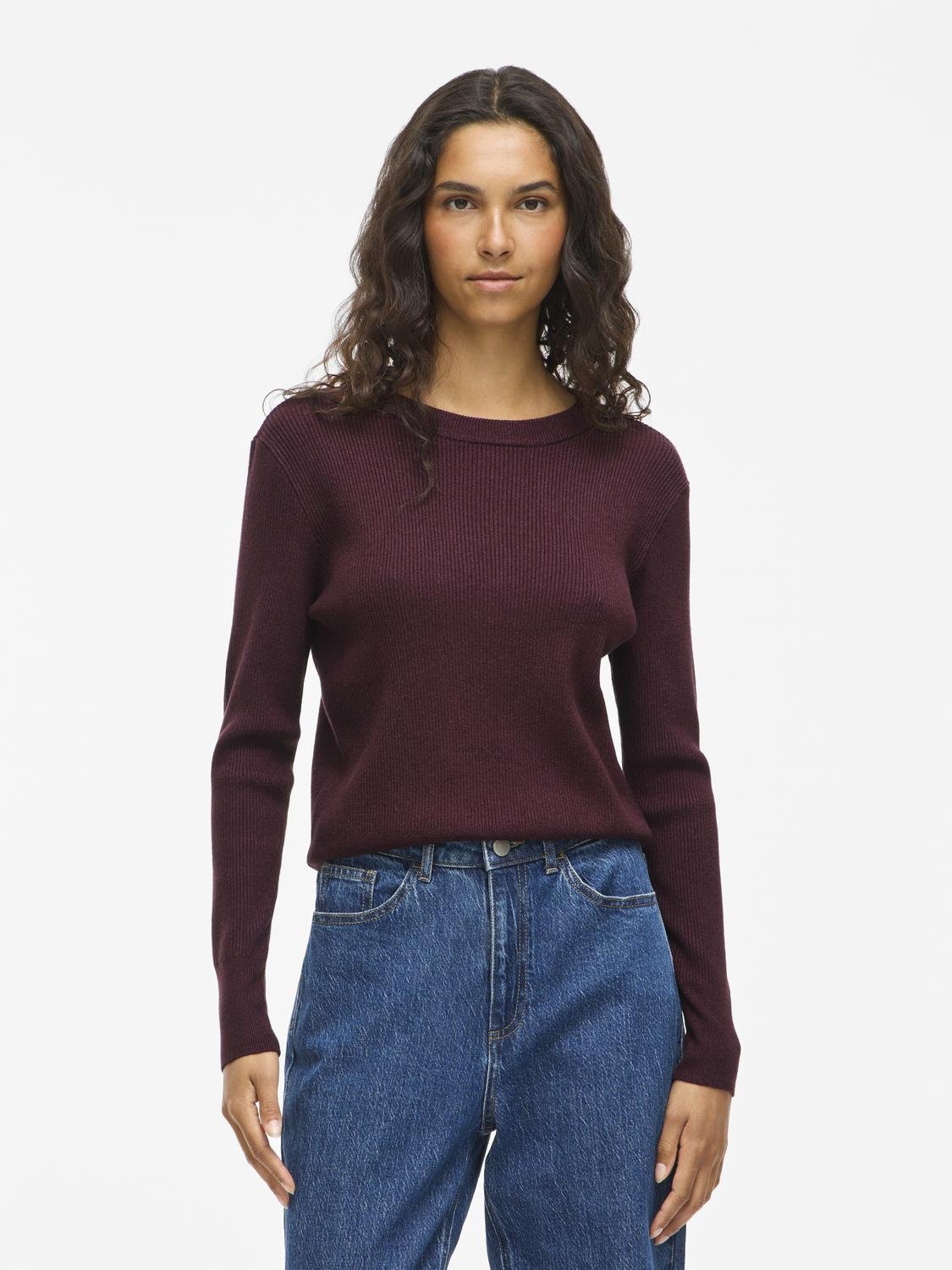 VICOMFY Pullover - Fig - VERO MODA & VILA Bergvik